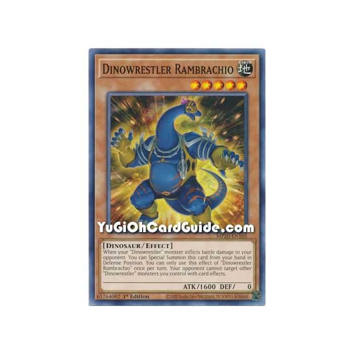 Dinowrestler Rambrachio – 2020 Tin of Lost Memories | Carta YUGIOH en México
