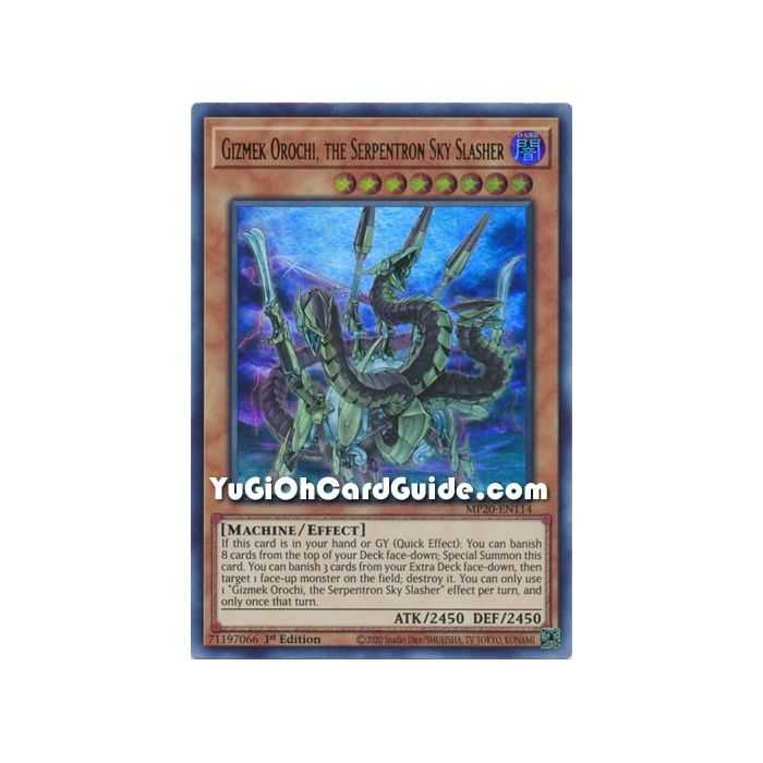 Gizmek Orochi the Serpentron Sky Slasher (Ultra Rare) – 2020 Tin of Lost Memories | Carta YUGIOH en México