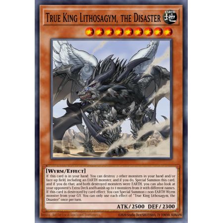 True King Lithosagym, the Disaster (Super Rare)