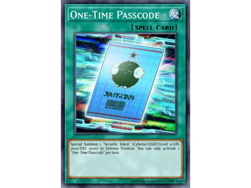 One-Time Passcode (Rare)