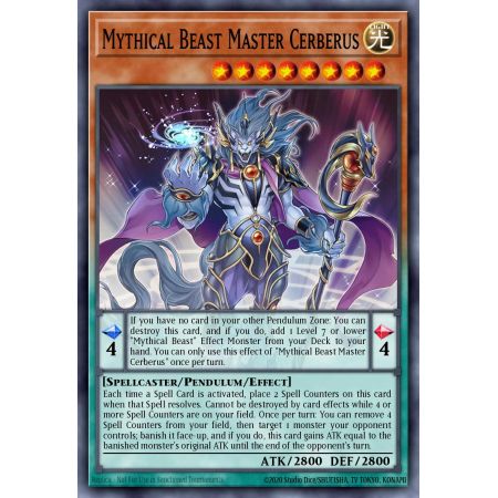 Mythical Beast Master Cerberus (Secret Rare)