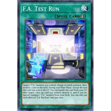 F.A. Test Run (Common)