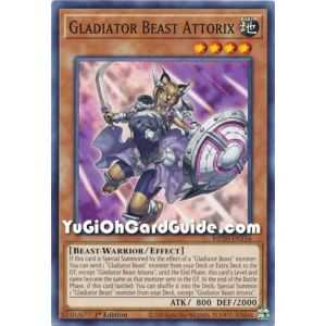 Gladiator Beast Attorix (Common) – 2020 Tin of Lost Memories | Carta YUGIOH en México