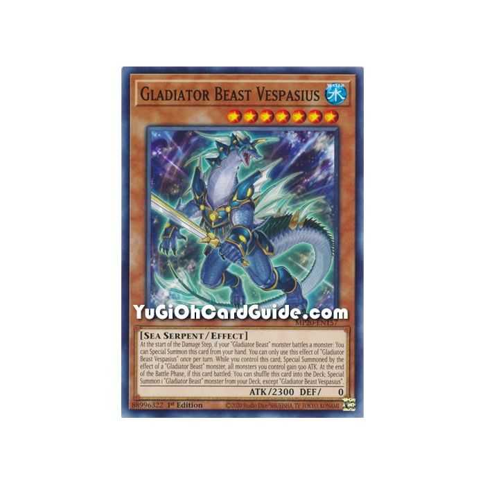 Gladiator Beast Vespasius – 2020 Tin of Lost Memories | Carta YUGIOH en México