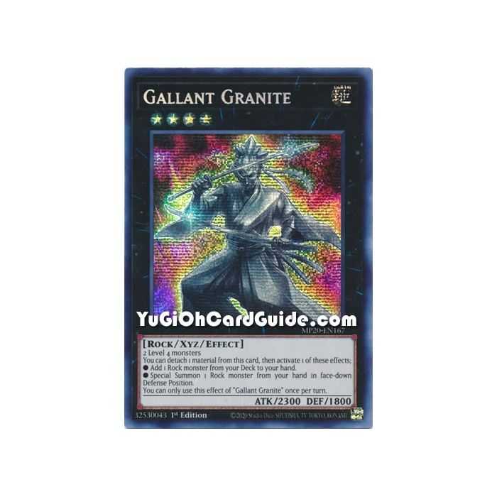 Gallant Granite (Secret Rare) – 2020 Tin of Lost Memories | Carta YUGIOH en México