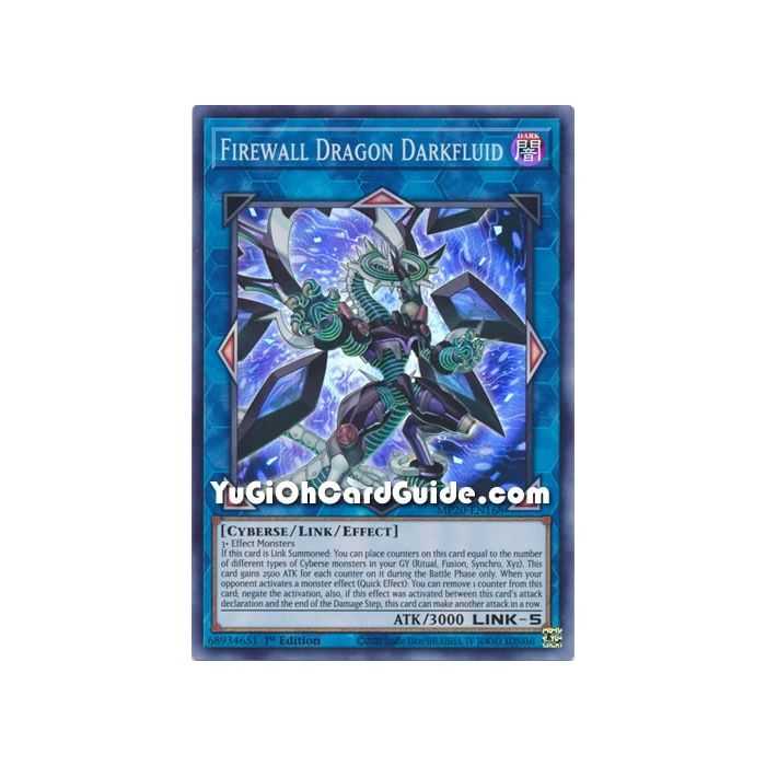 Firewall Dragon Darkfluid (Super Rare) – 2020 Tin of Lost Memories | Carta YUGIOH en México
