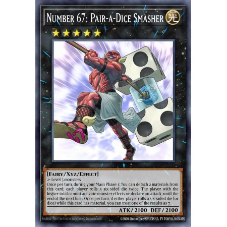 Number 67: Pair-a-Dice Smasher (Secret Rare)
