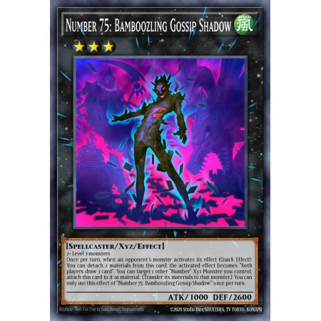 Number 75: Bamboozling Gossip Shadow (Secret Rare)