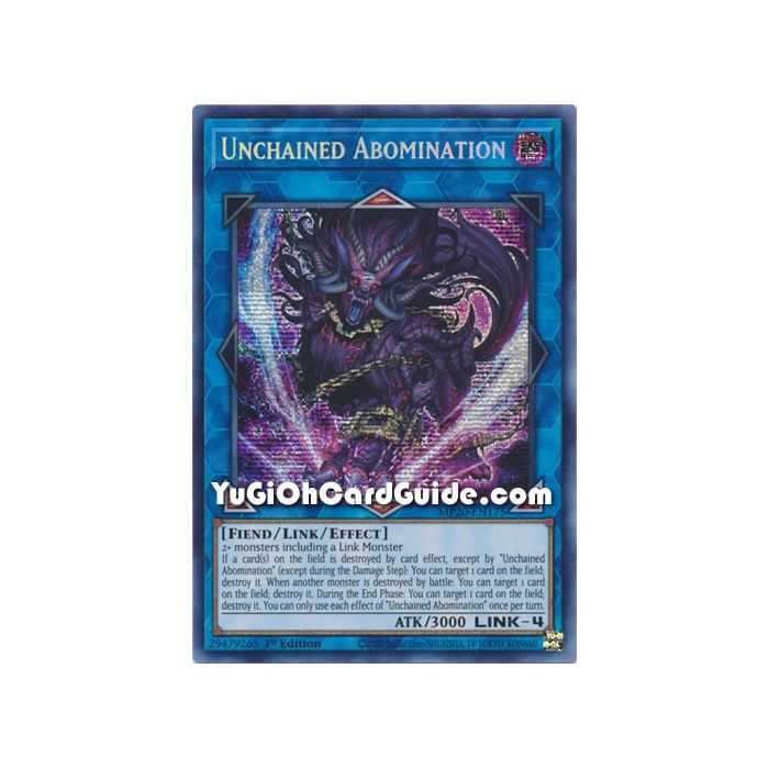 Unchained Abomination (Secret Rare) – 2020 Tin of Lost Memories | Carta YUGIOH en México