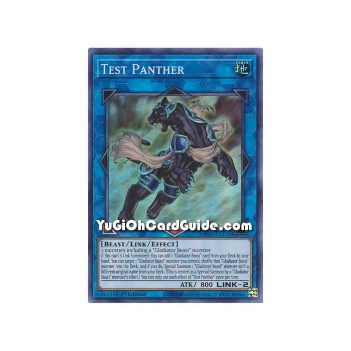 Test Panther – 2020 Tin of Lost Memories | Carta YUGIOH en México