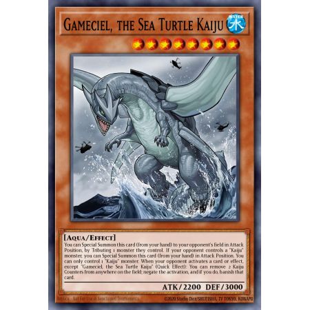 Gameciel, the Sea Turtle Kaiju (Secret Rare)