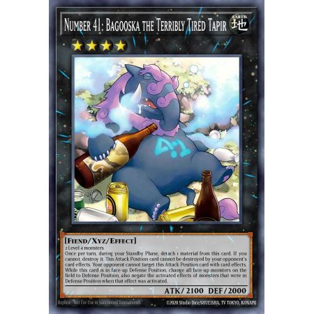 Number 41: Bagooska the Terribly Tired Tapir (Ultra Rare)