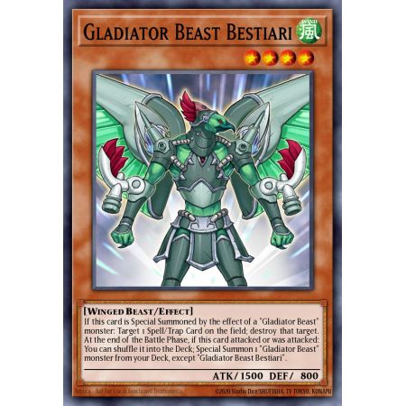 Gladiator Beast Bestiari (Super Rare)