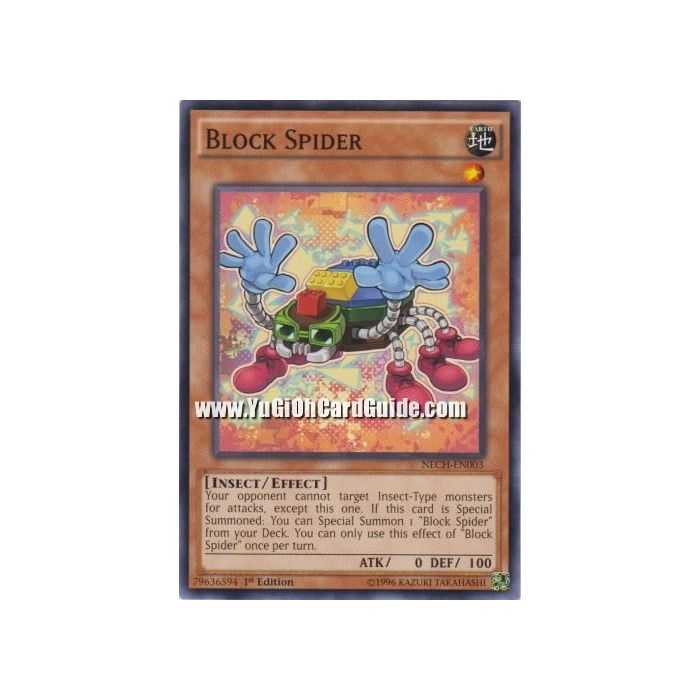 Block Spider (Common) – The New Challengers | Carta YUGIOH en México