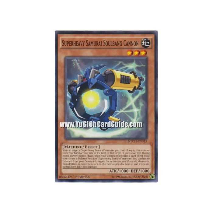 Superheavy Samurai Soulbang Cannon (Common) – The New Challengers | Carta YUGIOH en México