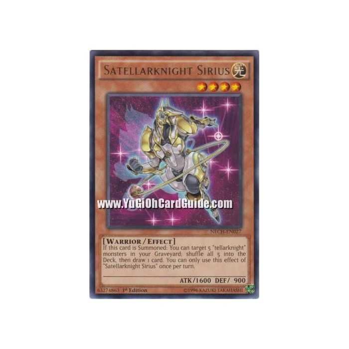 Satellarknight Sirius (Rare) – The New Challengers | Carta YUGIOH en México