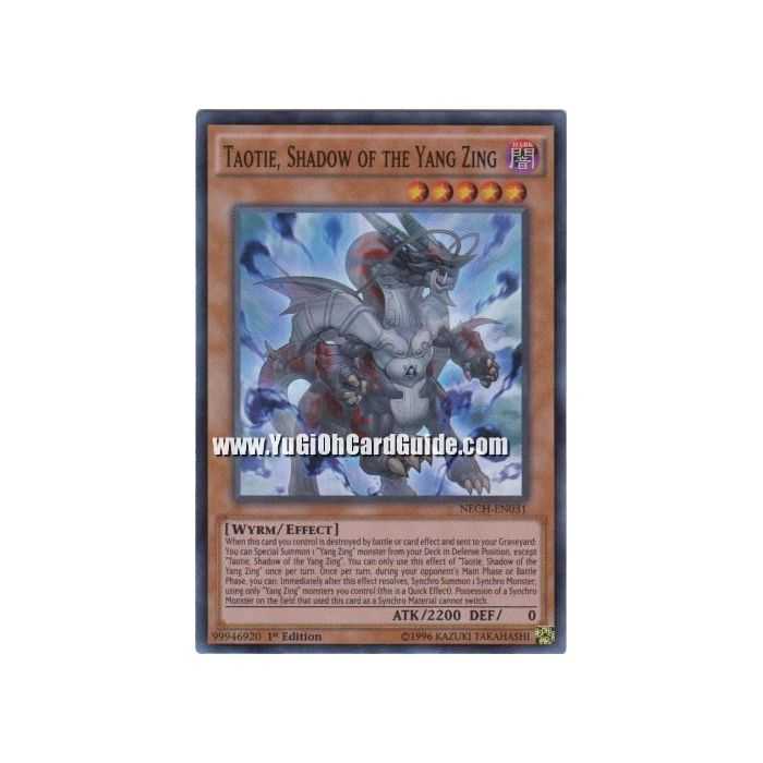 Taotie, Shadow of the Yang Zing (Super Rare) – The New Challengers | Carta YUGIOH en México