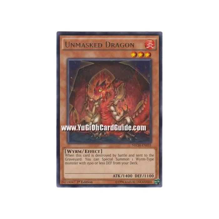 Unmasked Dragon (Rare) – The New Challengers | Carta YUGIOH en México