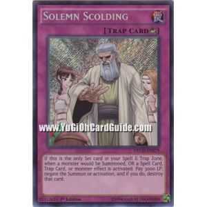 Solemn Scolding (Secret Rare) – The New Challengers | Carta YUGIOH en México