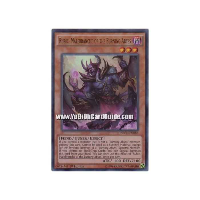 Rubic, Malebranche of the Burning Abyss (Ultra Rare) – The New Challengers | Carta YUGIOH en México