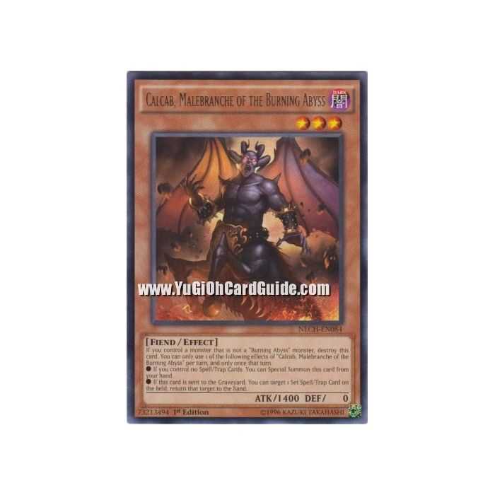 Calcab, Malebranche of the Burning Abyss (Rare) – The New Challengers | Carta YUGIOH en México
