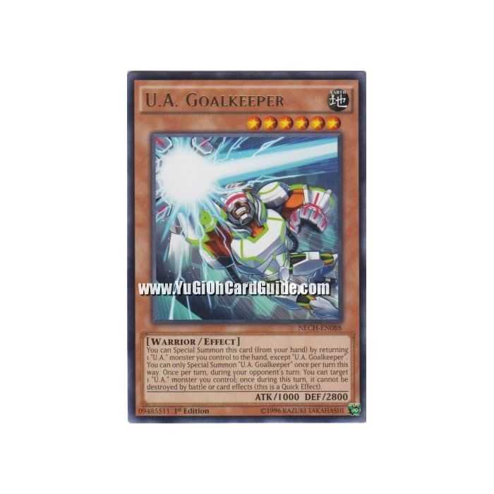 U.A. Goalkeeper (Rare) – The New Challengers | Carta YUGIOH en México