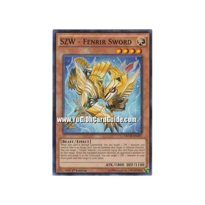 SZW - Fenrir Sword (Common) – The New Challengers | Carta YUGIOH en México