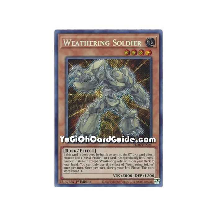 Weathering Soldier (Secret Rare) – Battles of Legend Armageddon | Carta YUGIOH en México
