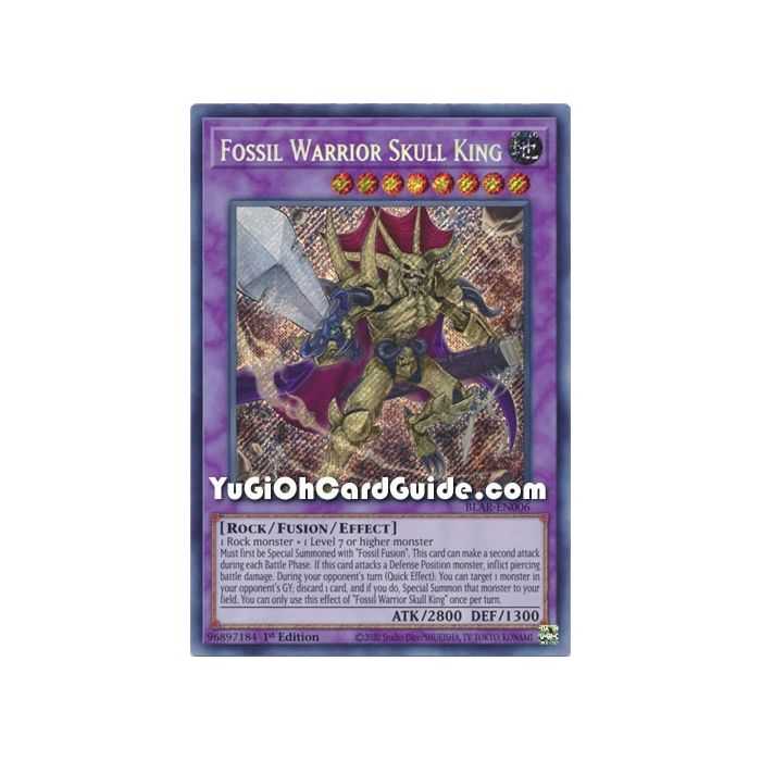 Fossil Warrior Skull King (Secret Rare) – Battles of Legend Armageddon | Carta YUGIOH en México