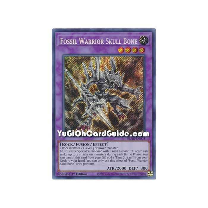 Fossil Warrior Skull Bone (Secret Rare) – Battles of Legend Armageddon | Carta YUGIOH en México