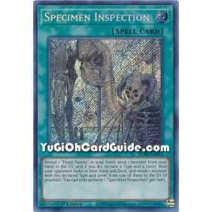 Specimen Inspection (Secret Rare) – Battles of Legend Armageddon | Carta YUGIOH en México