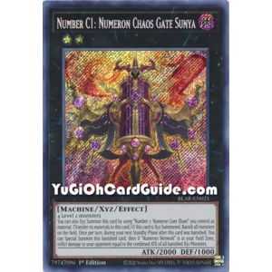 Number C1: Numeron Chaos Gate Sunya (Secret Rare) – Battles of Legend Armageddon | Carta YUGIOH en México