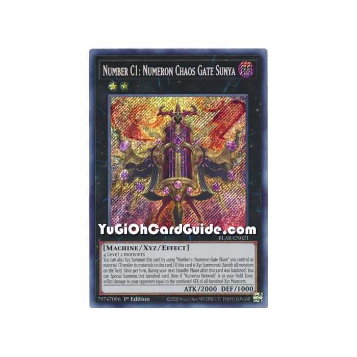 Number C1: Numeron Chaos Gate Sunya (Secret Rare) – Battles of Legend Armageddon | Carta YUGIOH en México