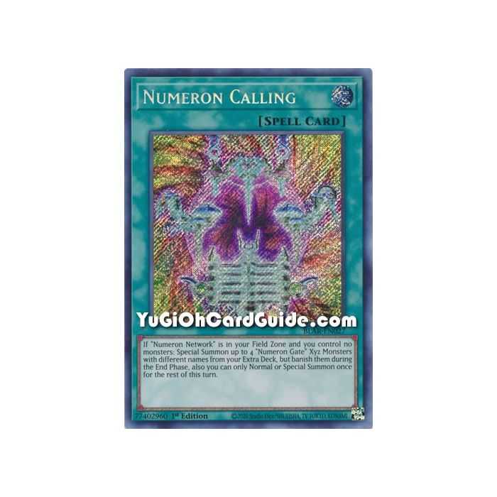 Numeron Calling (Secret Rare) – Battles of Legend Armageddon | Carta YUGIOH en México