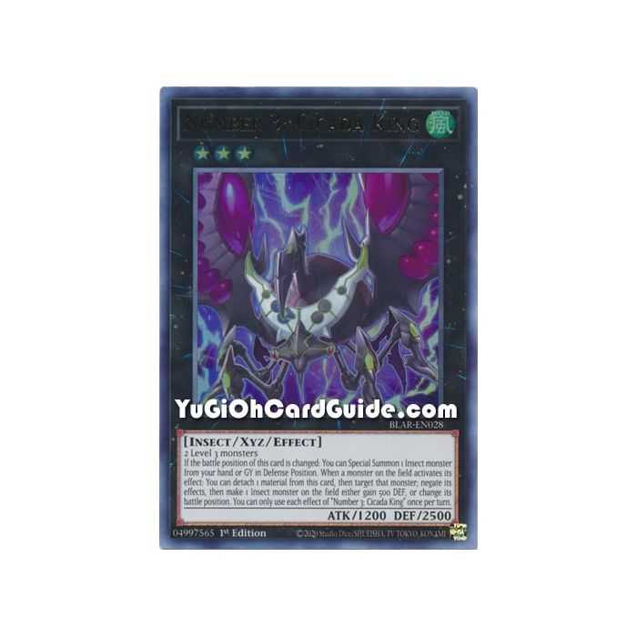 Number 3 : Cicada King (Ultra Rare) – Battles of Legend Armageddon | Carta YUGIOH en México