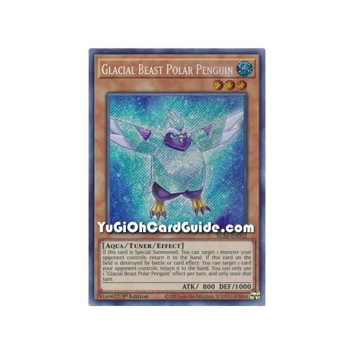Glacial Beast Polar Penguin (Secret Rare) – Battles of Legend Armageddon | Carta YUGIOH en México