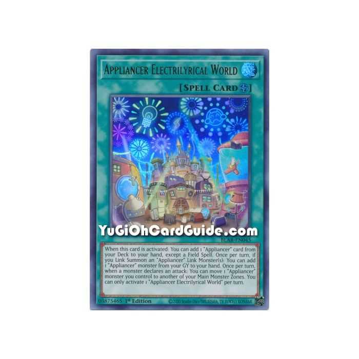 Appliancer Electrilyrical World (Ultra Rare) – Battles of Legend Armageddon | Carta YUGIOH en México
