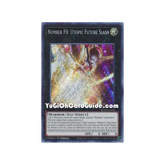 Number F0: Utopic Future Slash (Secret Rare) – Battles of Legend Armageddon | Carta YUGIOH en México