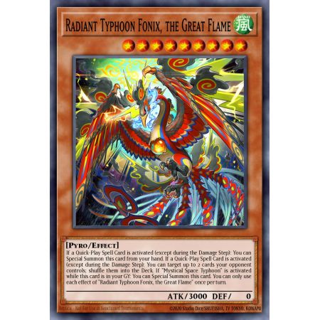 Radiant Typhoon Fonix, the Great Flame (Starlight Rare)