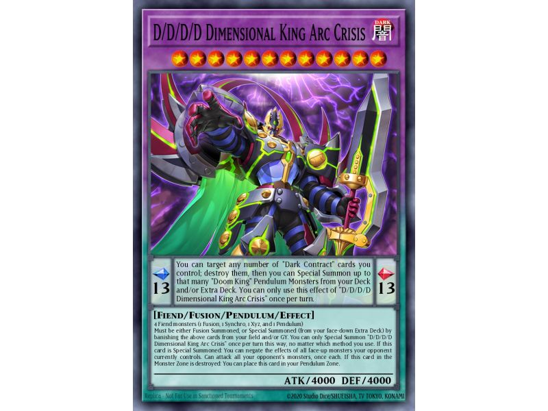D/D/D/D Dimensional King Arc Crisis (Starlight Rare)