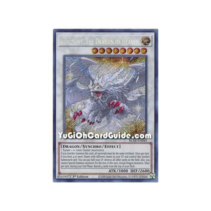 Judgment, the Dragon of Heaven (Secret Rare) – Battles of Legend Armageddon | Carta YUGIOH en México