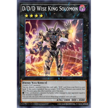 D/D/D Wise King Solomon (Super Rare)