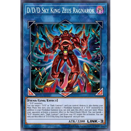 D/D/D Sky King Zeus Ragnarok (Secret Rare)