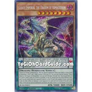 Chaos Emperor, the Dragon of Armageddon (Secret Rare) – Battles of Legend Armageddon | Carta YUGIOH en México