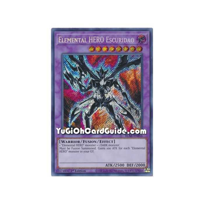 Elemental HERO Escuridao (Secret Rare) – Battles of Legend Armageddon | Carta YUGIOH en México