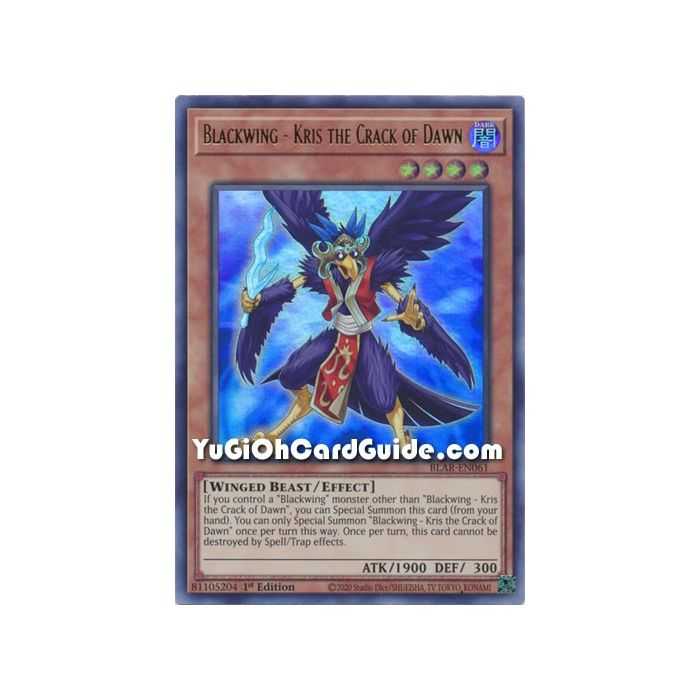 Blackwing - Kris the Crack of Dawn (Ultra Rare) – Battles of Legend Armageddon | Carta YUGIOH en México