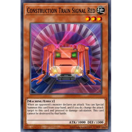 Construction Train Signal Red (Super Rare)