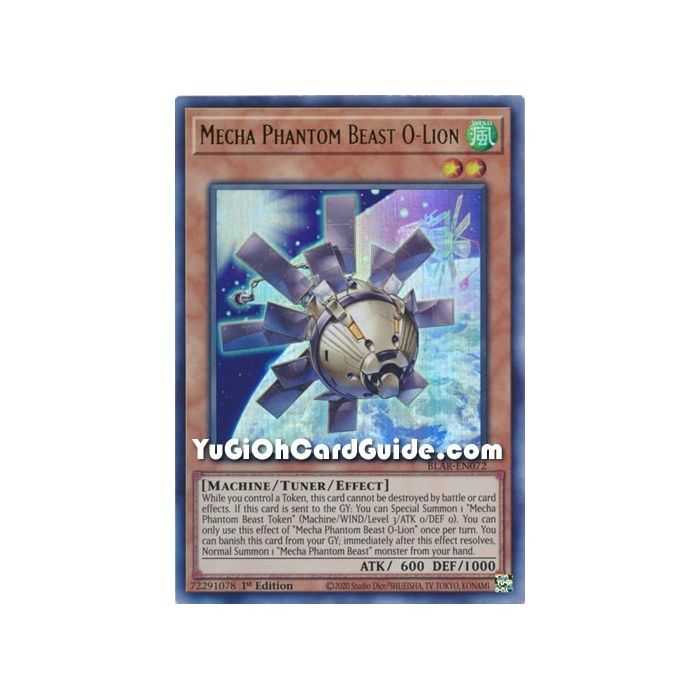 Mecha Phantom Beast O-Lion (Ultra Rare) – Battles of Legend Armageddon | Carta YUGIOH en México