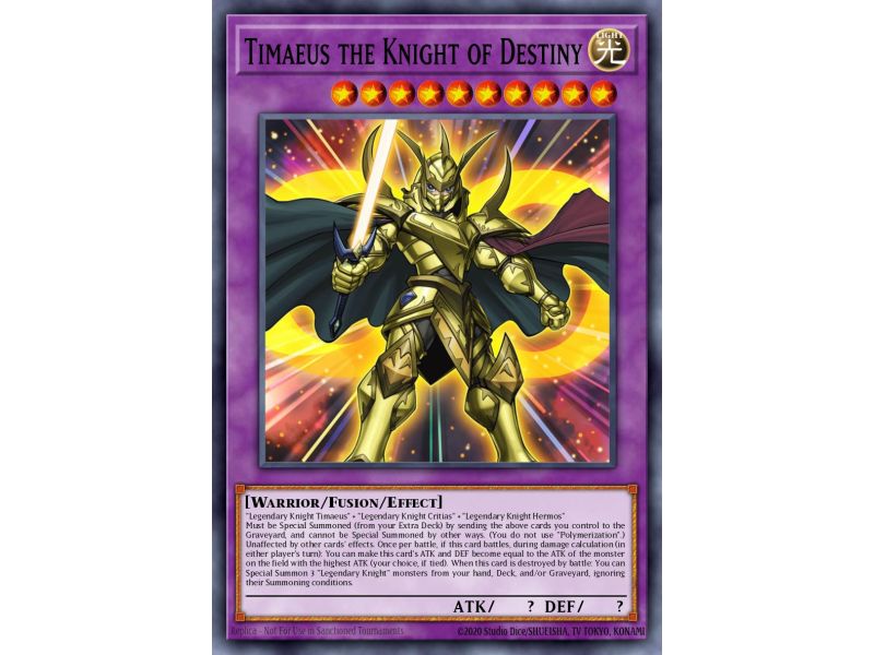 Timaeus the Knight of Destiny (Ultra Rare)