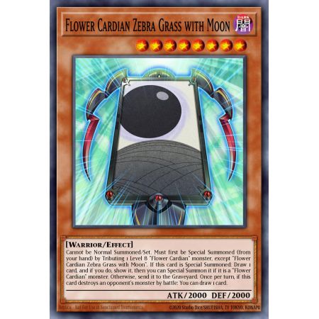 Flower Cardian Zebra Grass with Moon (Common)